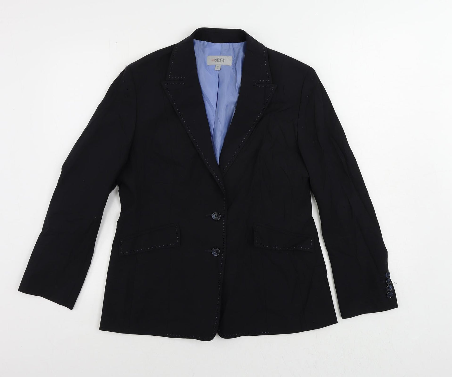 Womens UK Size 12 Marks and Spencer Blue Jacket
