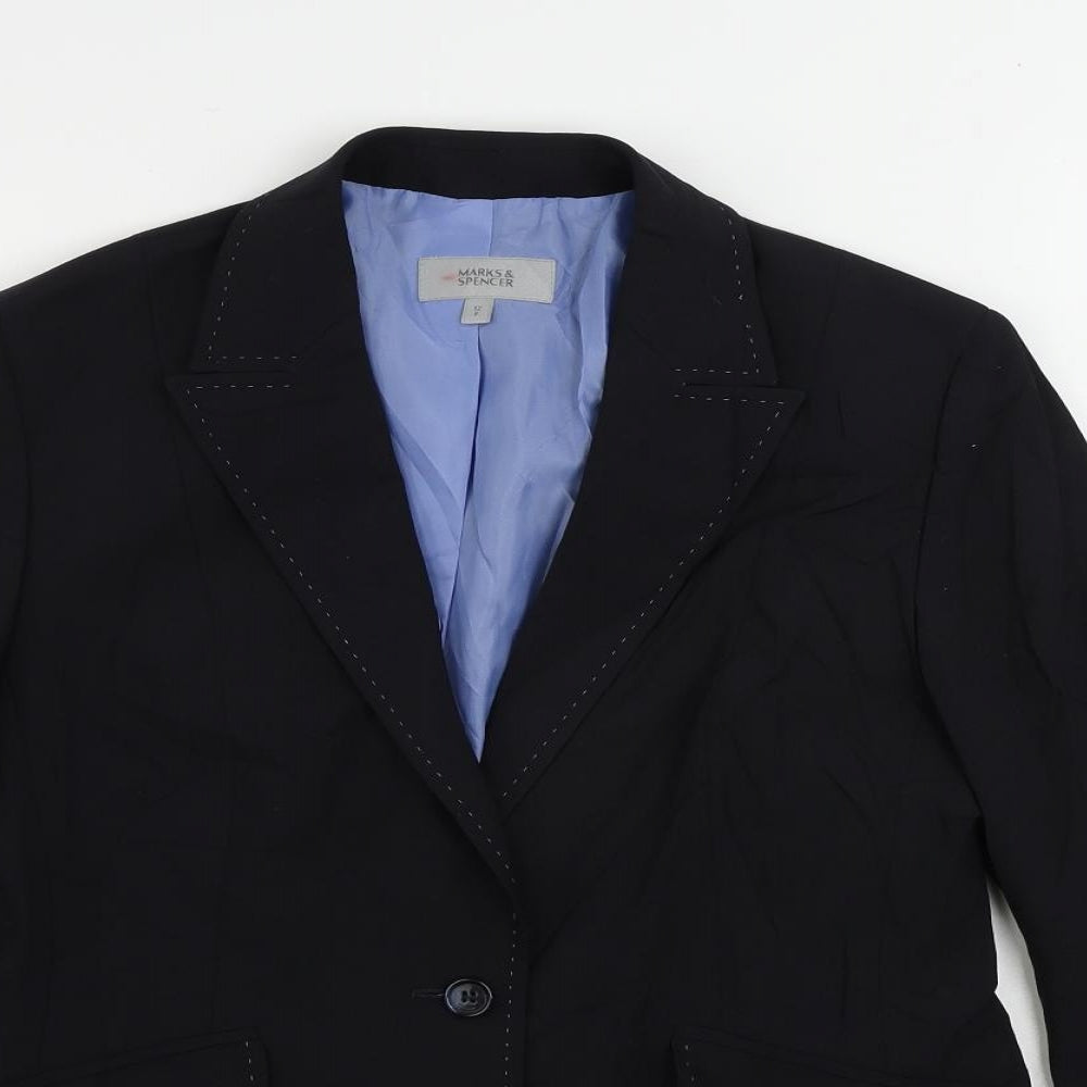 Womens UK Size 12 Marks and Spencer Blue Jacket
