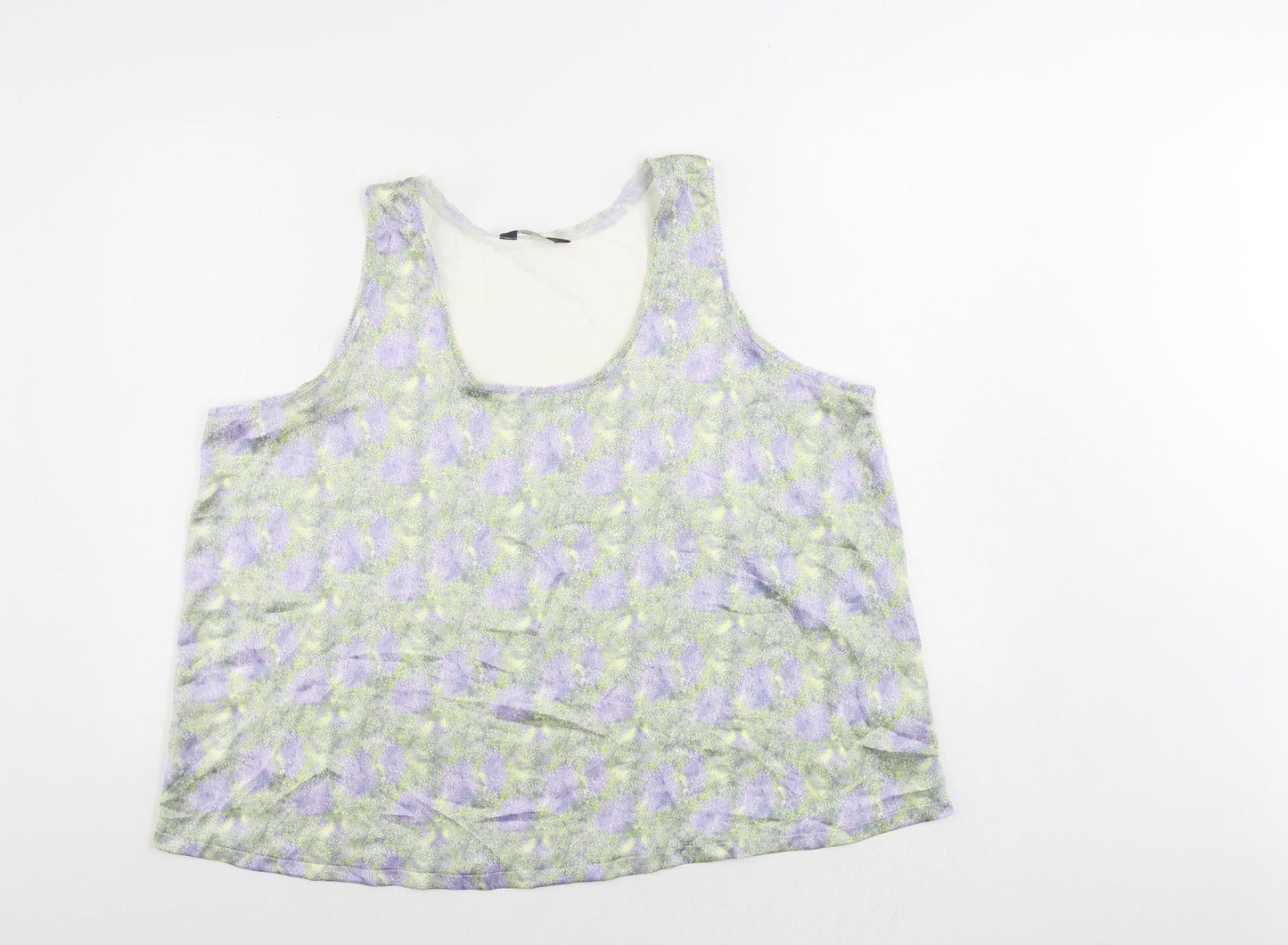 Womens UK Size 20 Marks and Spencer Purple Basic Tank