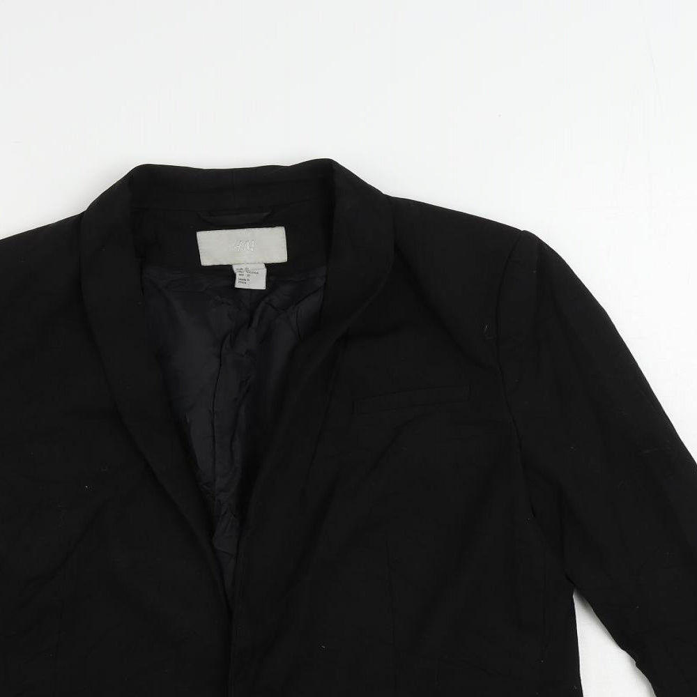 Womens UK Size 12 H&M Black Jacket