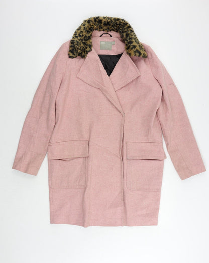 Womens UK Size 10 ASOS Pink Pea Coat