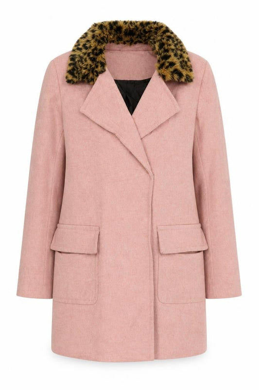 Womens UK Size 10 ASOS Pink Pea Coat