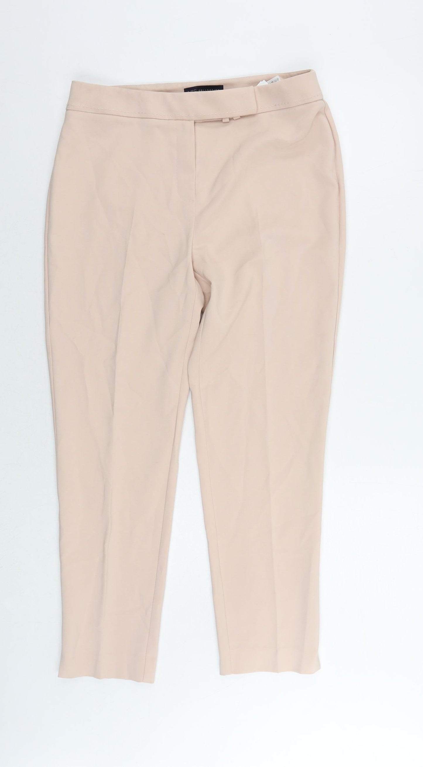 Womens UK Size 12 Marks and Spencer Regular Fit Chino Pink Trousers