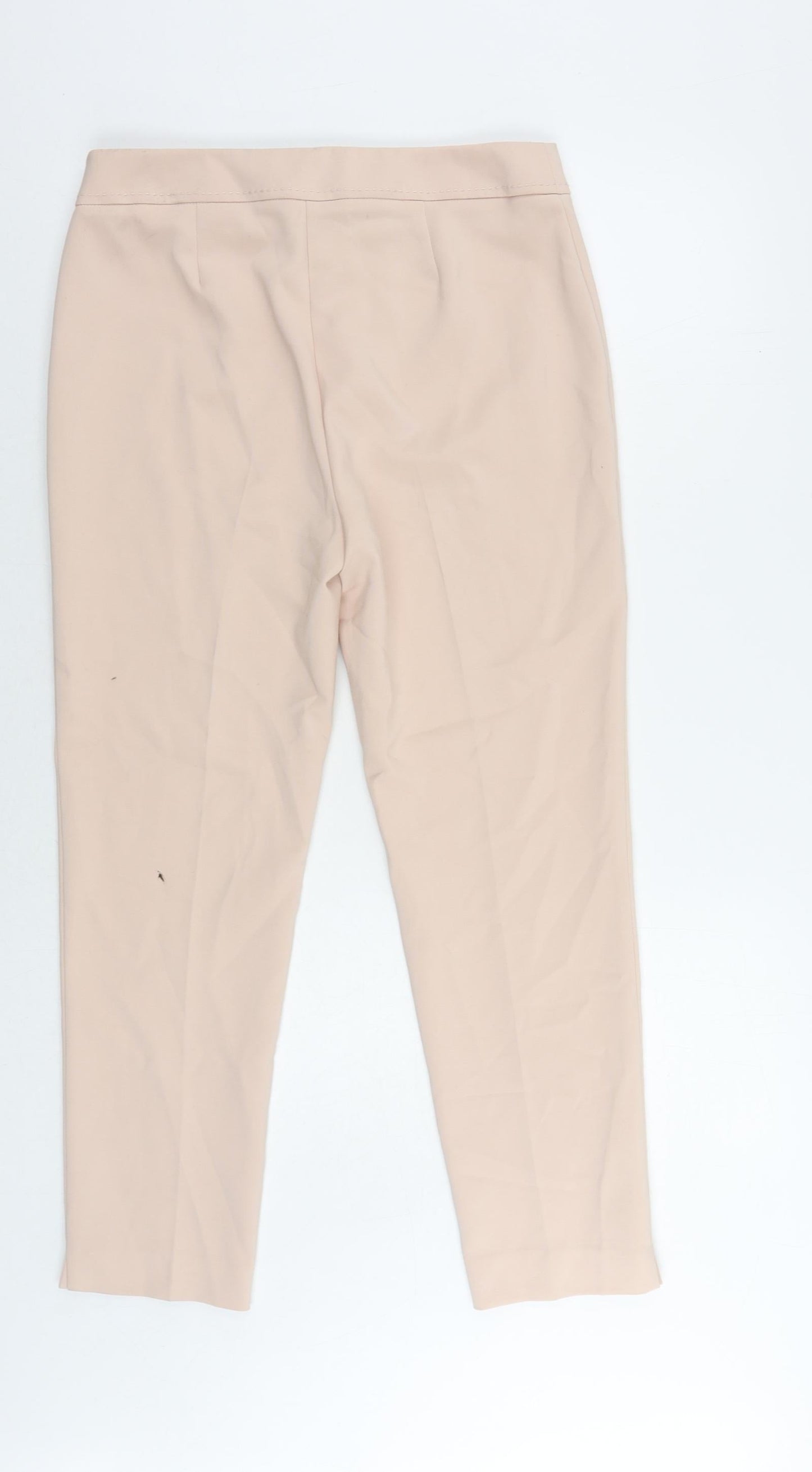 Womens UK Size 12 Marks and Spencer Regular Fit Chino Pink Trousers