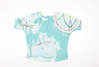 Womens UK Size 12 NEXT Blue Basic Blouse