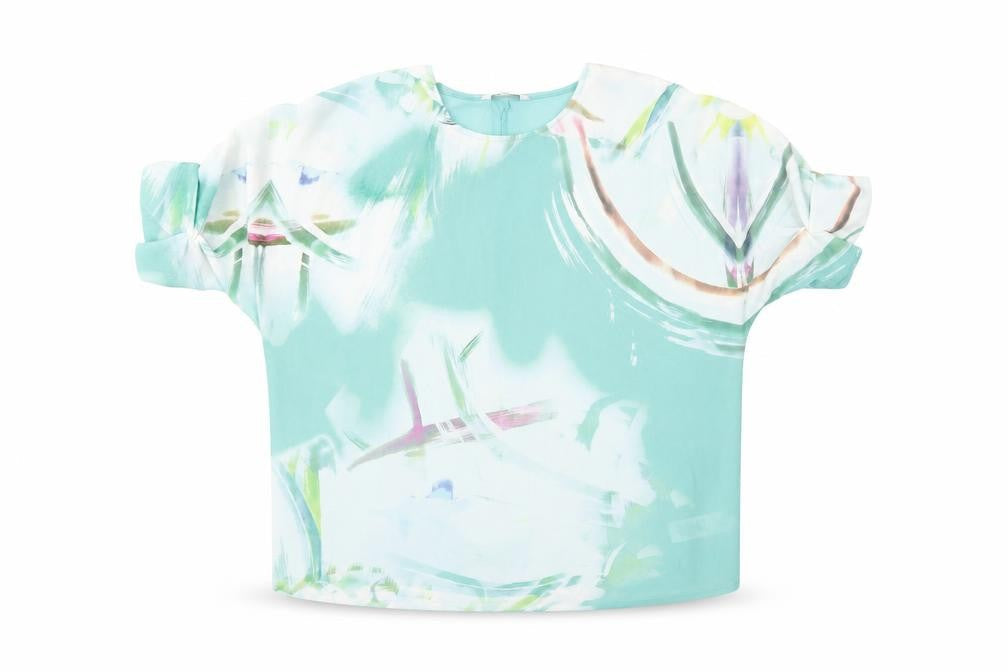 Womens UK Size 12 NEXT Blue Basic Blouse