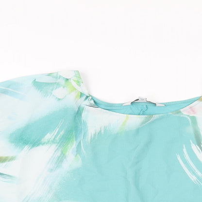 Womens UK Size 12 NEXT Blue Basic Blouse