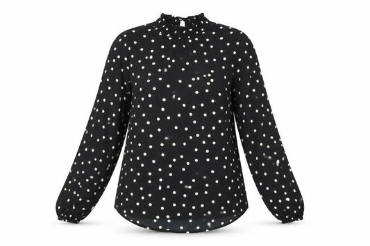 Womens UK Size 10 New Look Black Basic Blouse