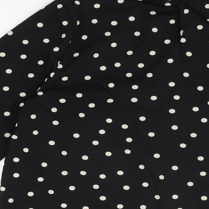 Womens UK Size 10 New Look Black Basic Blouse