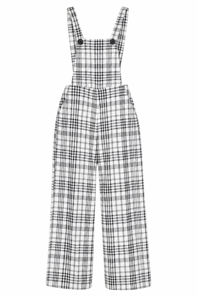 Womens UK Size 6 Stradivarius One-Piece White Dungaree