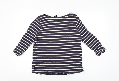 Womens UK Size 10 New Look Blue Basic T-Shirt