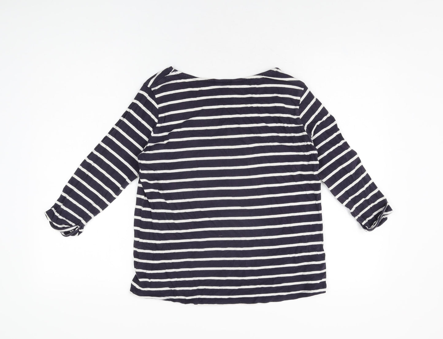 Womens UK Size 10 New Look Blue Basic T-Shirt