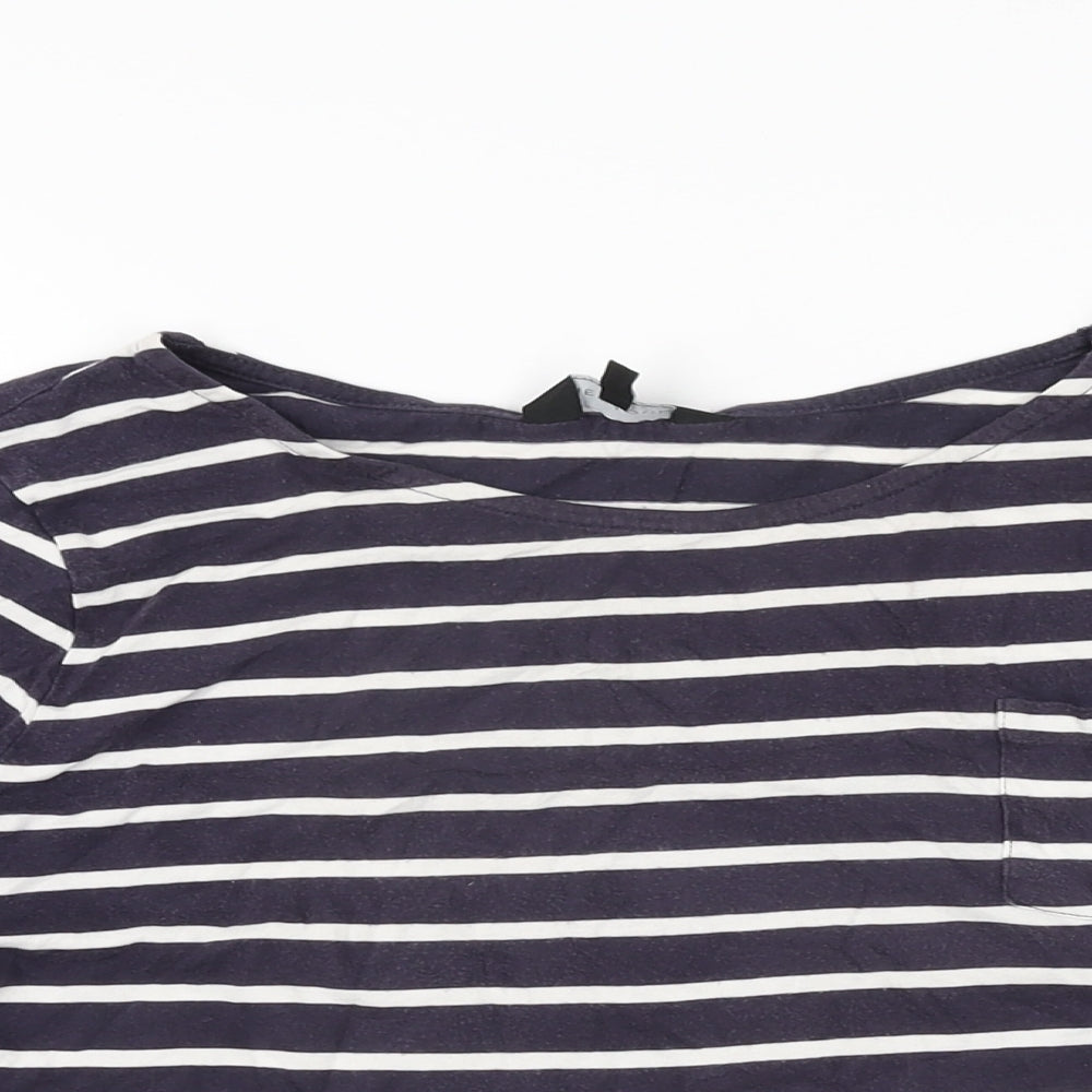Womens UK Size 10 New Look Blue Basic T-Shirt