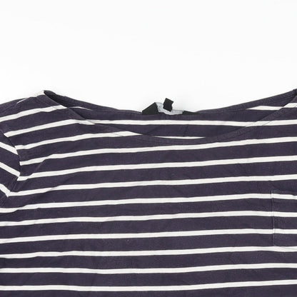 Womens UK Size 10 New Look Blue Basic T-Shirt