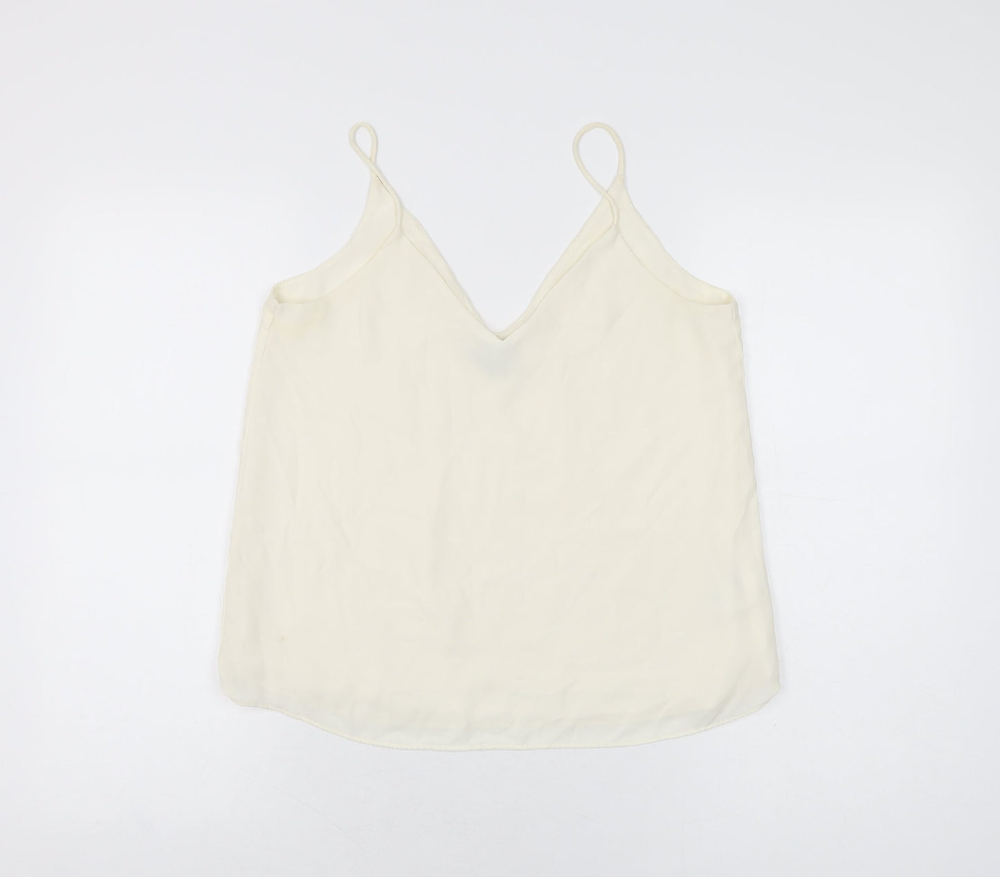 Womens UK Size 8 H&M Ivory Camisole T-Shirt