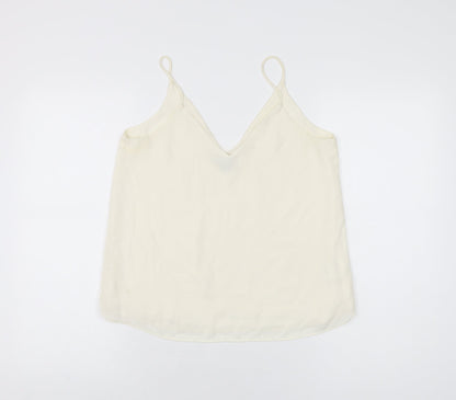 Womens UK Size 8 H&M Ivory Camisole T-Shirt