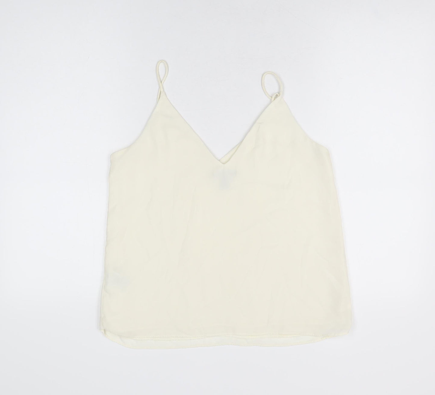 Womens UK Size 8 H&M Ivory Camisole T-Shirt