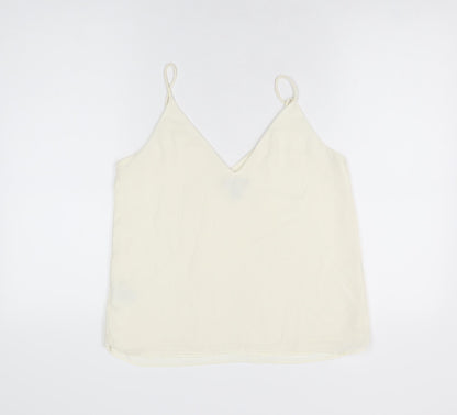 Womens UK Size 8 H&M Ivory Camisole T-Shirt