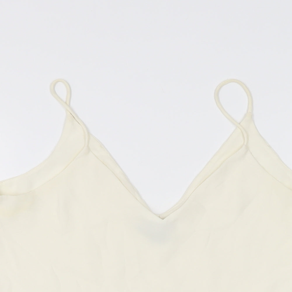 Womens UK Size 8 H&M Ivory Camisole T-Shirt