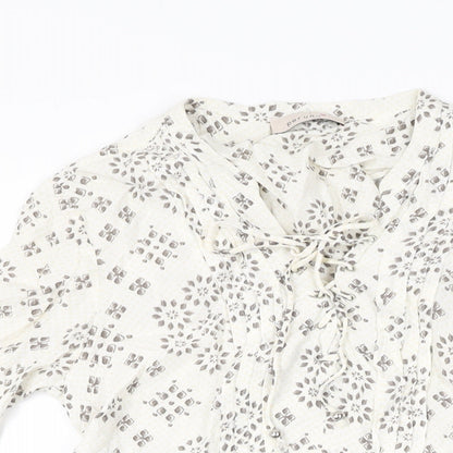 Womens UK Size 8 Per Una Ivory Basic Blouse