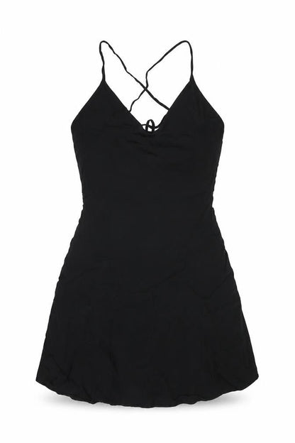 Forever 21 Womens Black Polyester Mini Size S V-Neck Zip