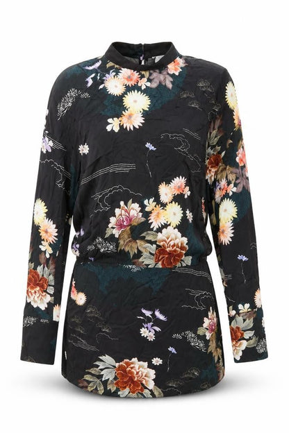 Womens UK Size S Zara Black Basic Blouse