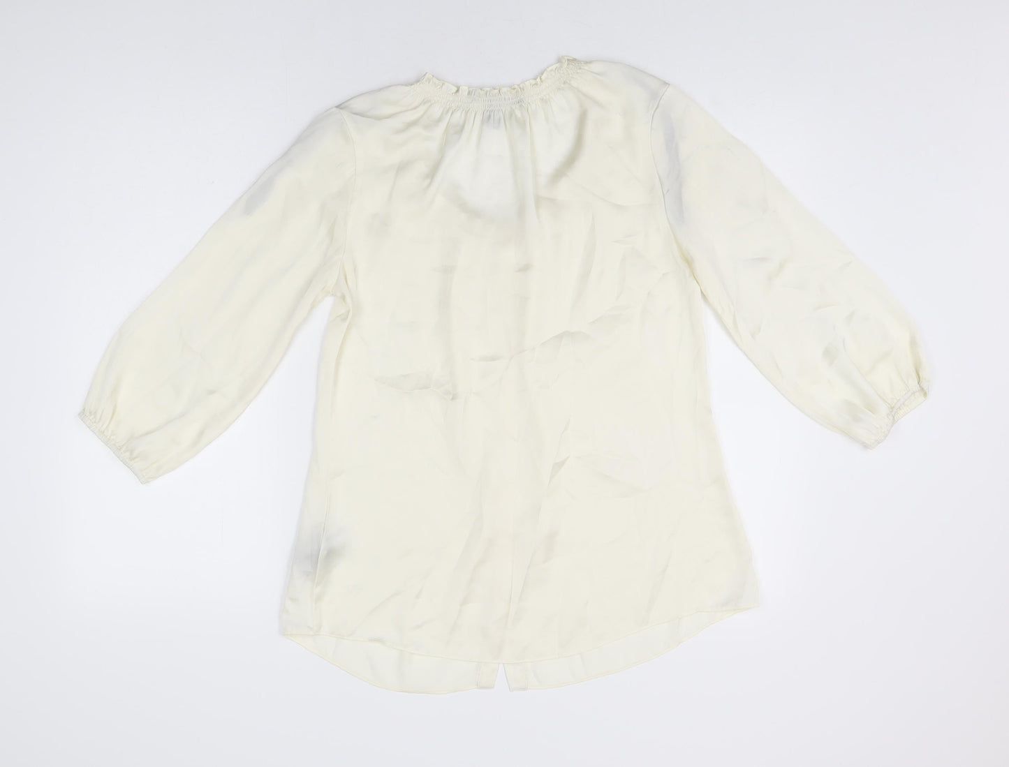 Womens UK Size S Kenneth Cole Ivory Basic Button-Up
