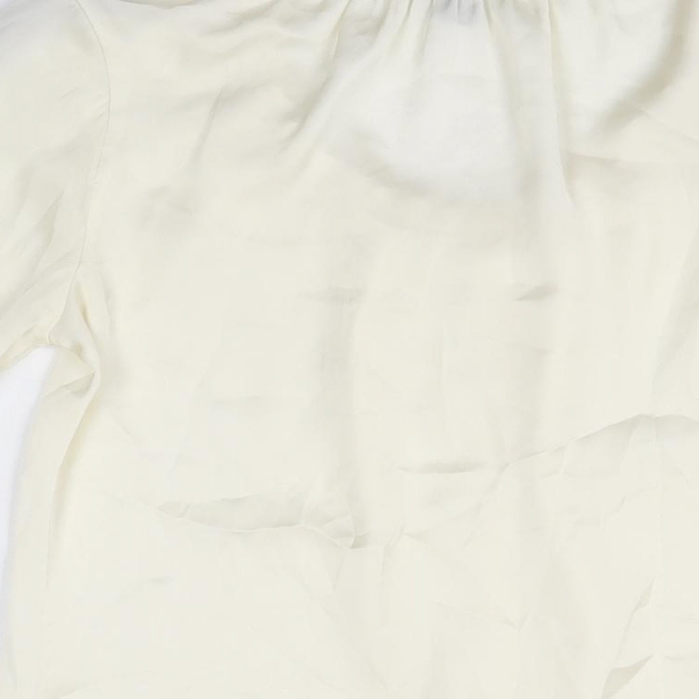 Womens UK Size S Kenneth Cole Ivory Basic Button-Up