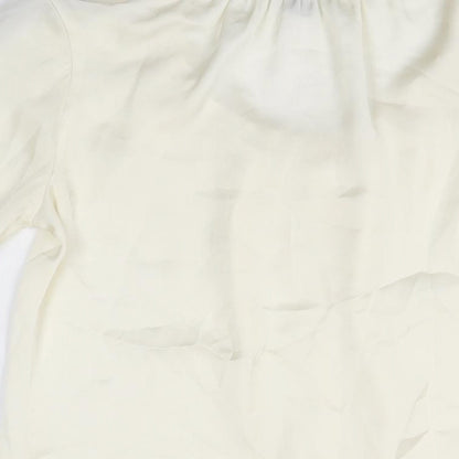 Womens UK Size S Kenneth Cole Ivory Basic Button-Up