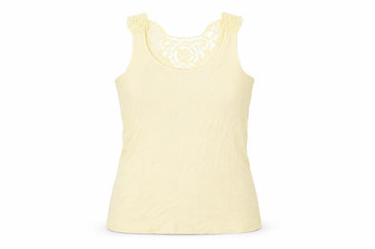 Womens UK Size M Oasis Yellow Basic Tank