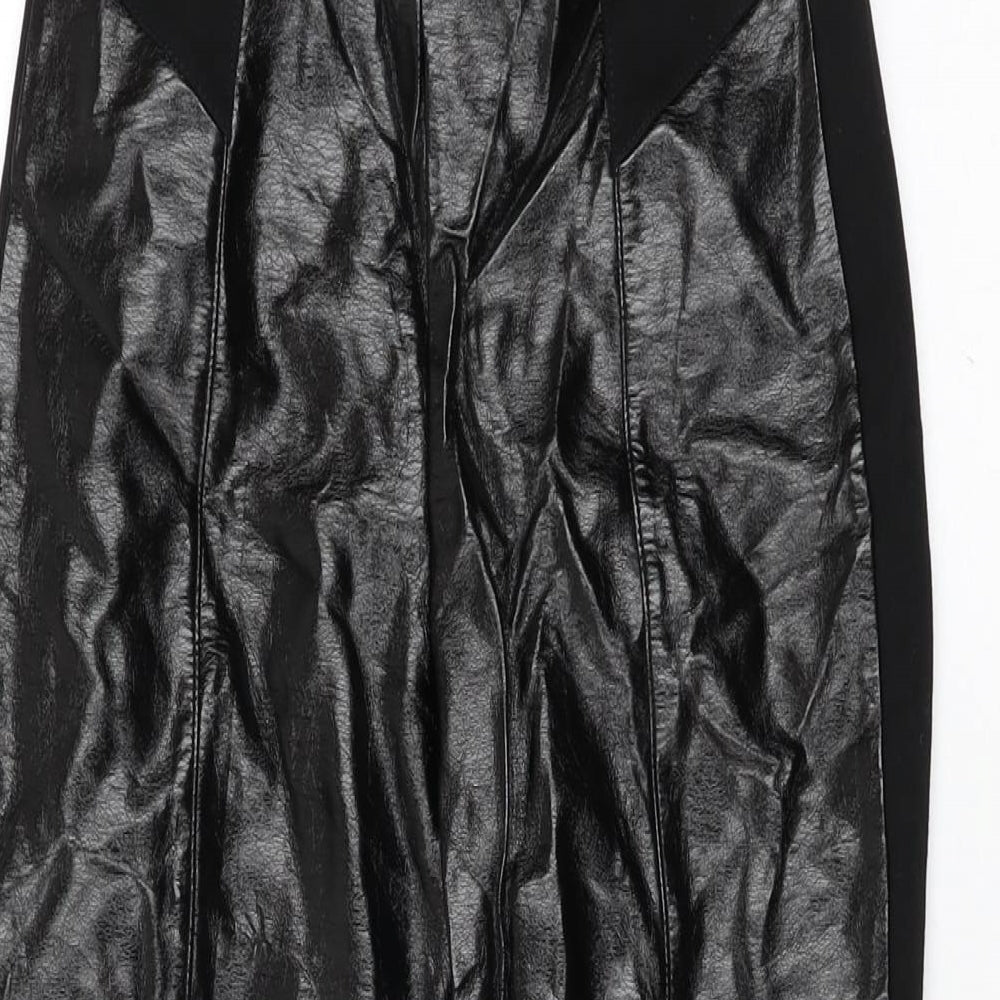 Womens UK Size 8 River Island  Pedal Pusher Black Leggings