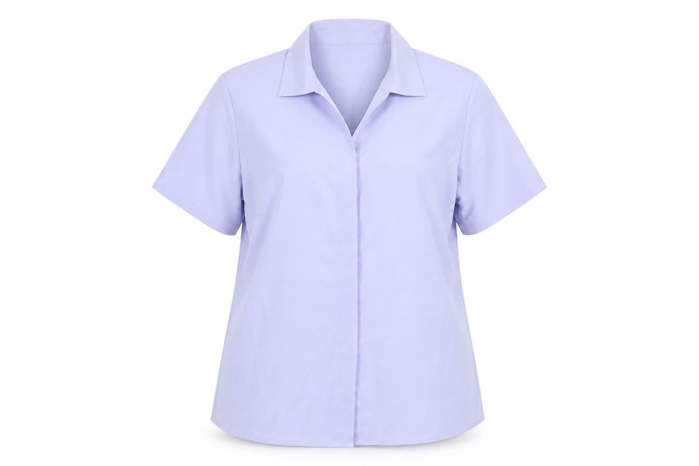 Womens UK Size 14 AMARANTO Purple Basic Button-Up