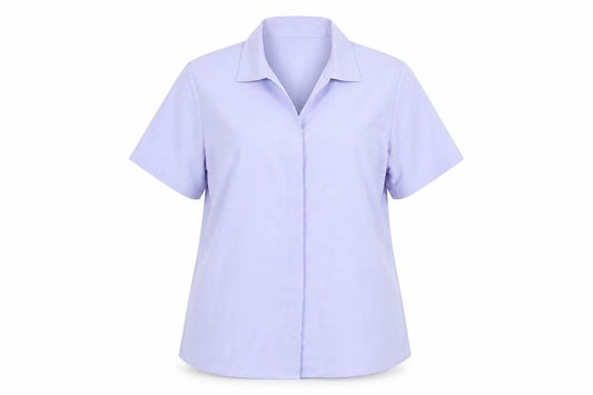 Womens UK Size 14 AMARANTO Purple Basic Button-Up