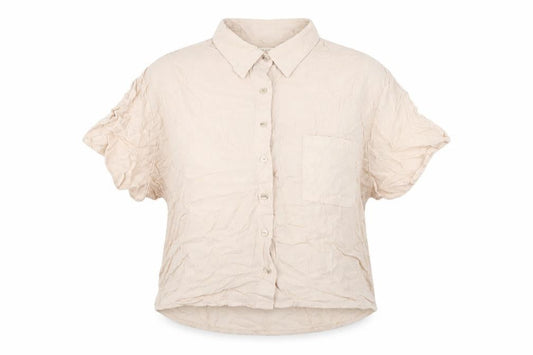 Bassika Womens Pink Viscose Basic Button-Up Size M Collared
