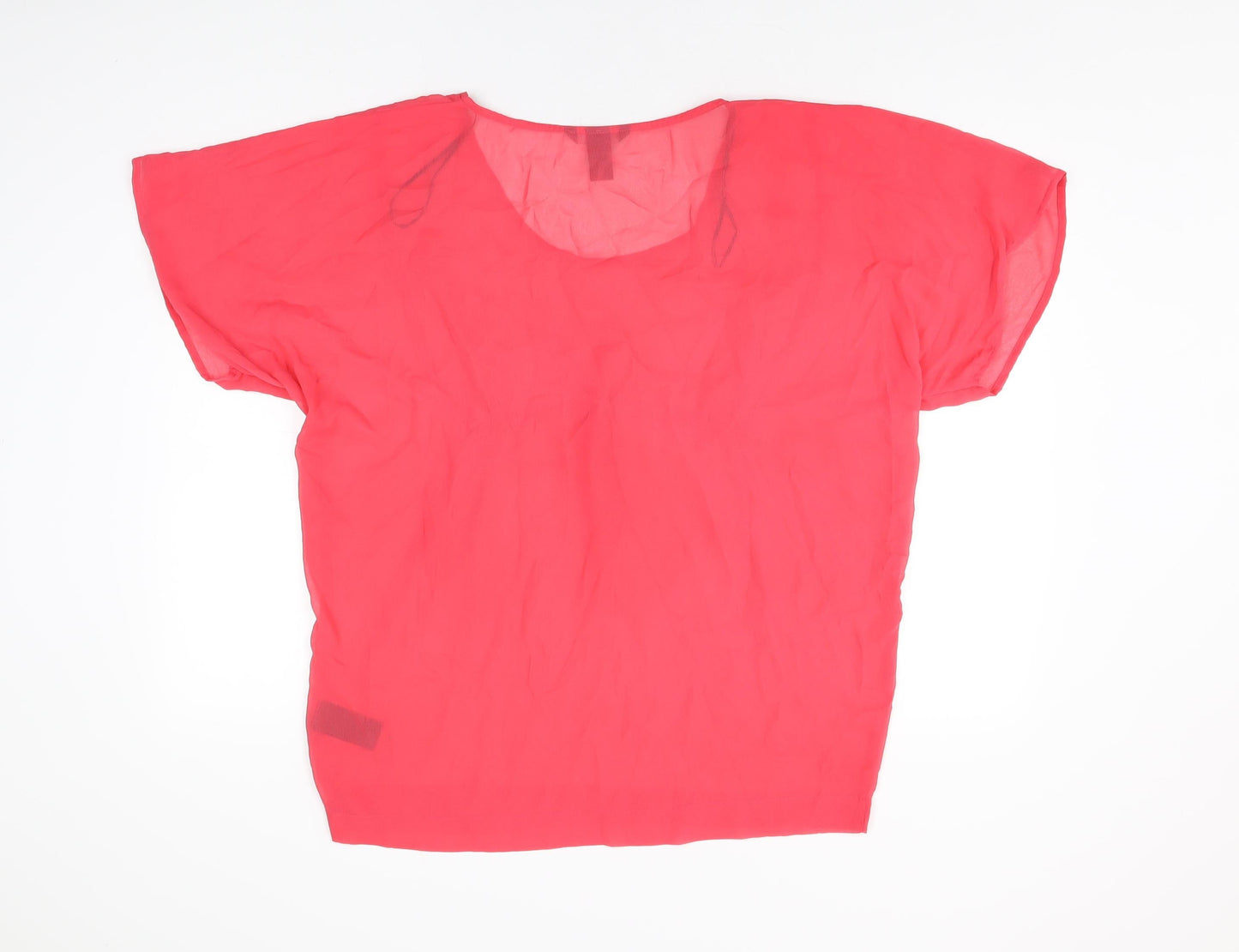 Womens UK Size 8 H&M Pink Basic Blouse
