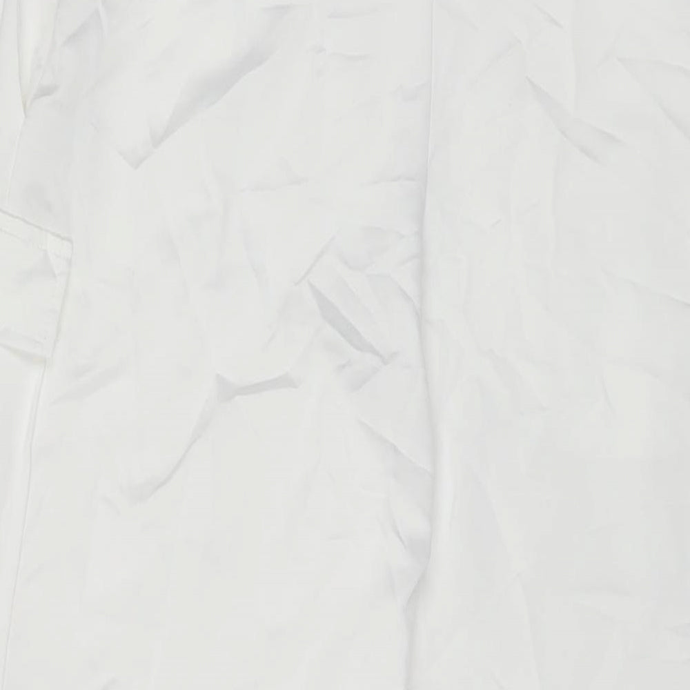Womens UK Size 6 COLLUSION Regular Fit Cargo White Trousers