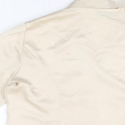 Womens UK Size 14 Alex & Co Ivory Basic Button-Up