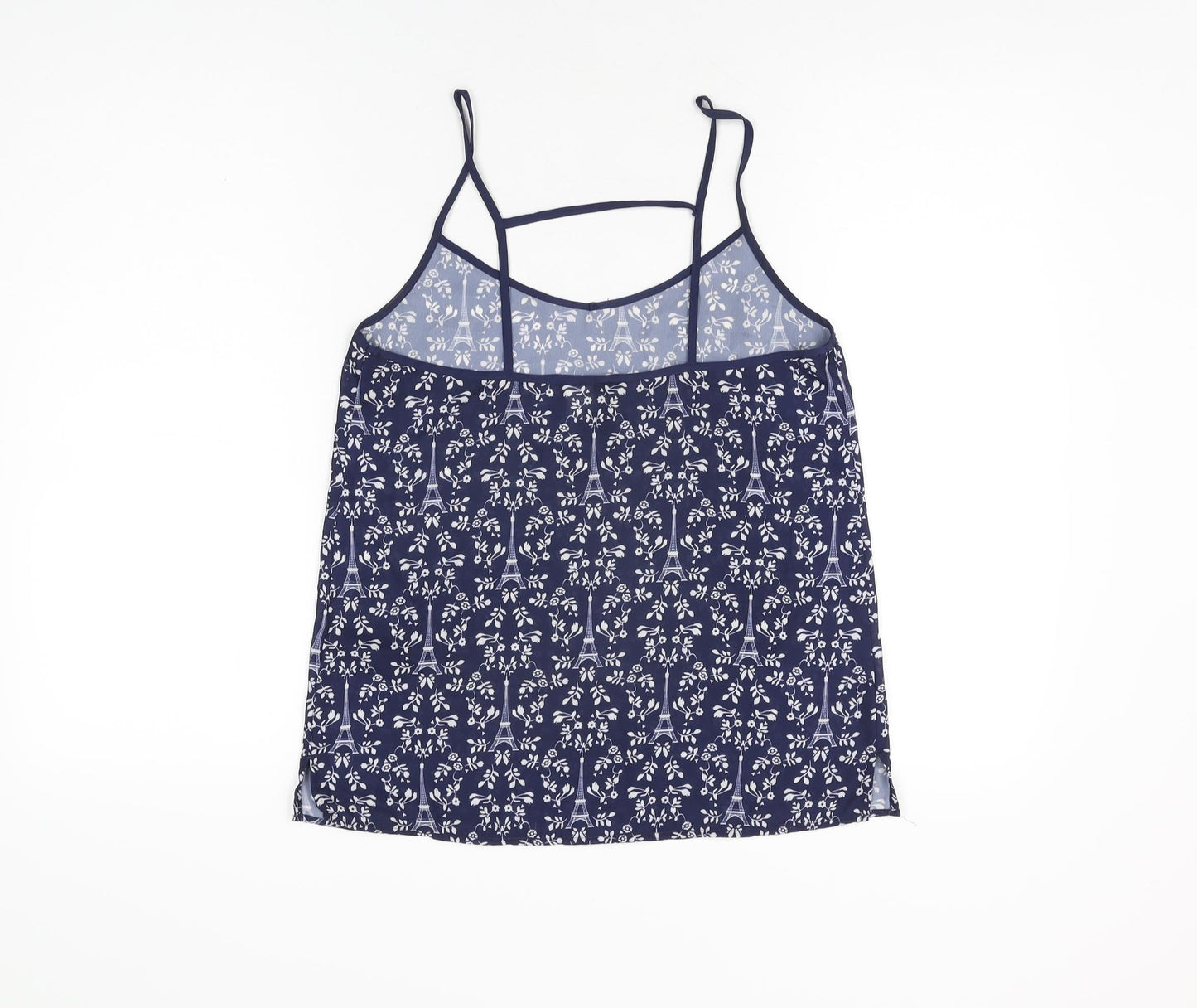 Womens UK Size 8 H&M Blue Camisole T-Shirt