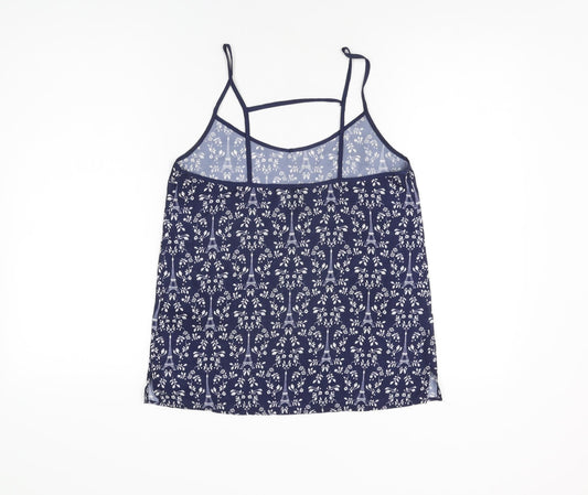 Womens UK Size 8 H&M Blue Camisole T-Shirt