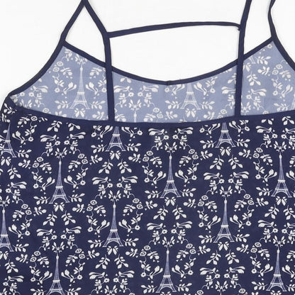 Womens UK Size 8 H&M Blue Camisole T-Shirt