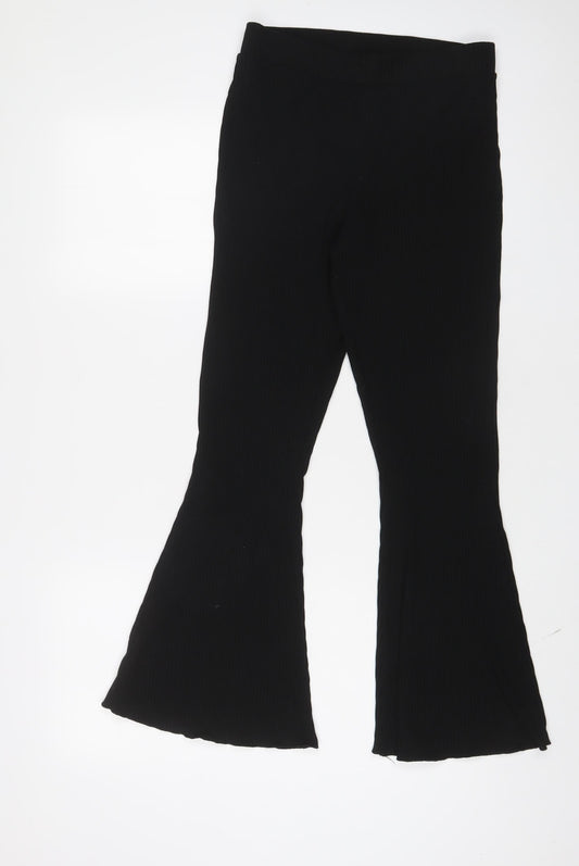 Womens UK Size 10 ASOS Regular Fit  Black Trousers