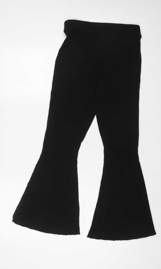 Womens UK Size 10 ASOS Regular Fit  Black Trousers