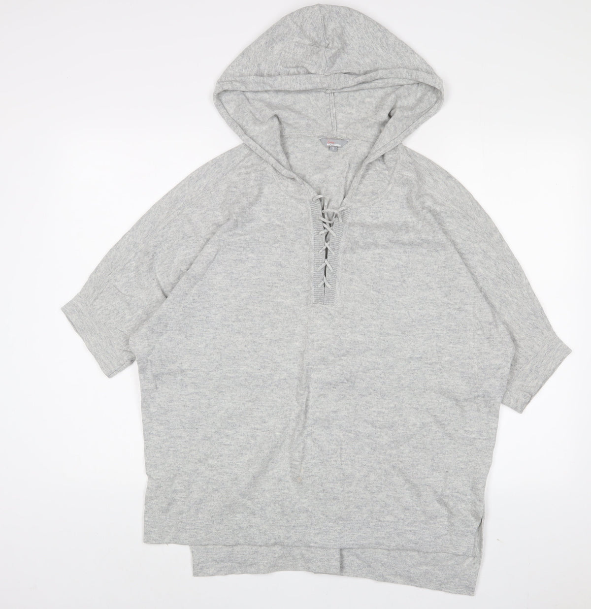 Monsoon Womens Grey Acrylic Pullover Hoodie Size S Pullover
