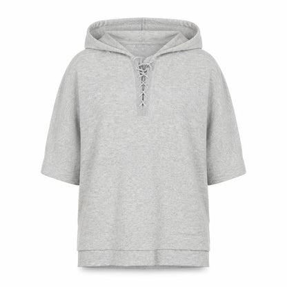 Monsoon Womens Grey Acrylic Pullover Hoodie Size S Pullover