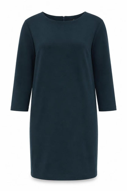 Uniqlo Womens Green Polyester Sheath Size S Boat Neck Zip