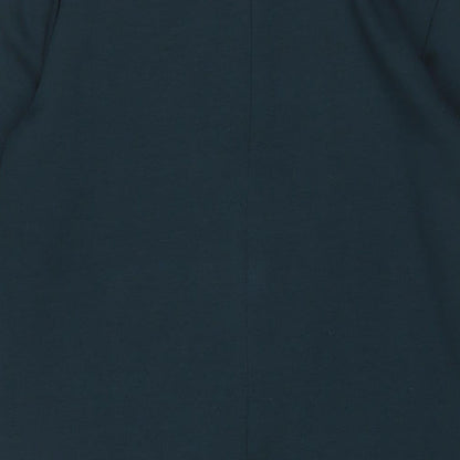 Uniqlo Womens Green Polyester Sheath Size S Boat Neck Zip