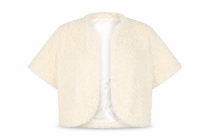 Womens UK Size L John Lewis Ivory Cropped Blouse