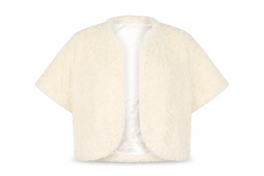 Womens UK Size L John Lewis Ivory Cropped Blouse