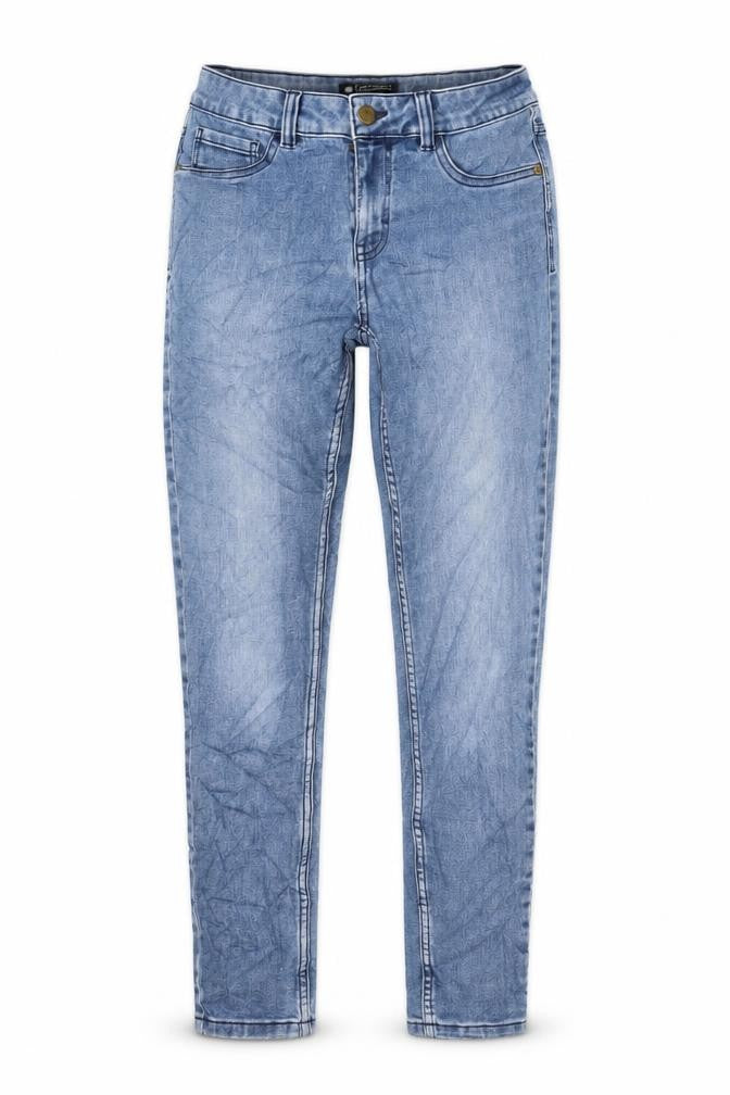 Womens UK Size 10 Avenue Blue Skinny Jeans