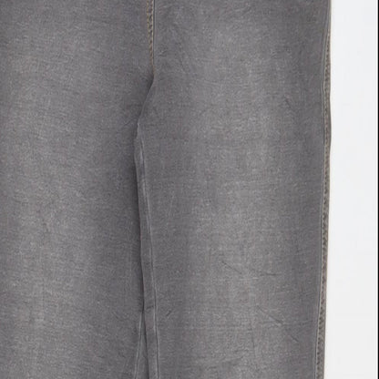 NEXT Womens Grey Cotton Jegging Jeans Size 10 L27 in Regular